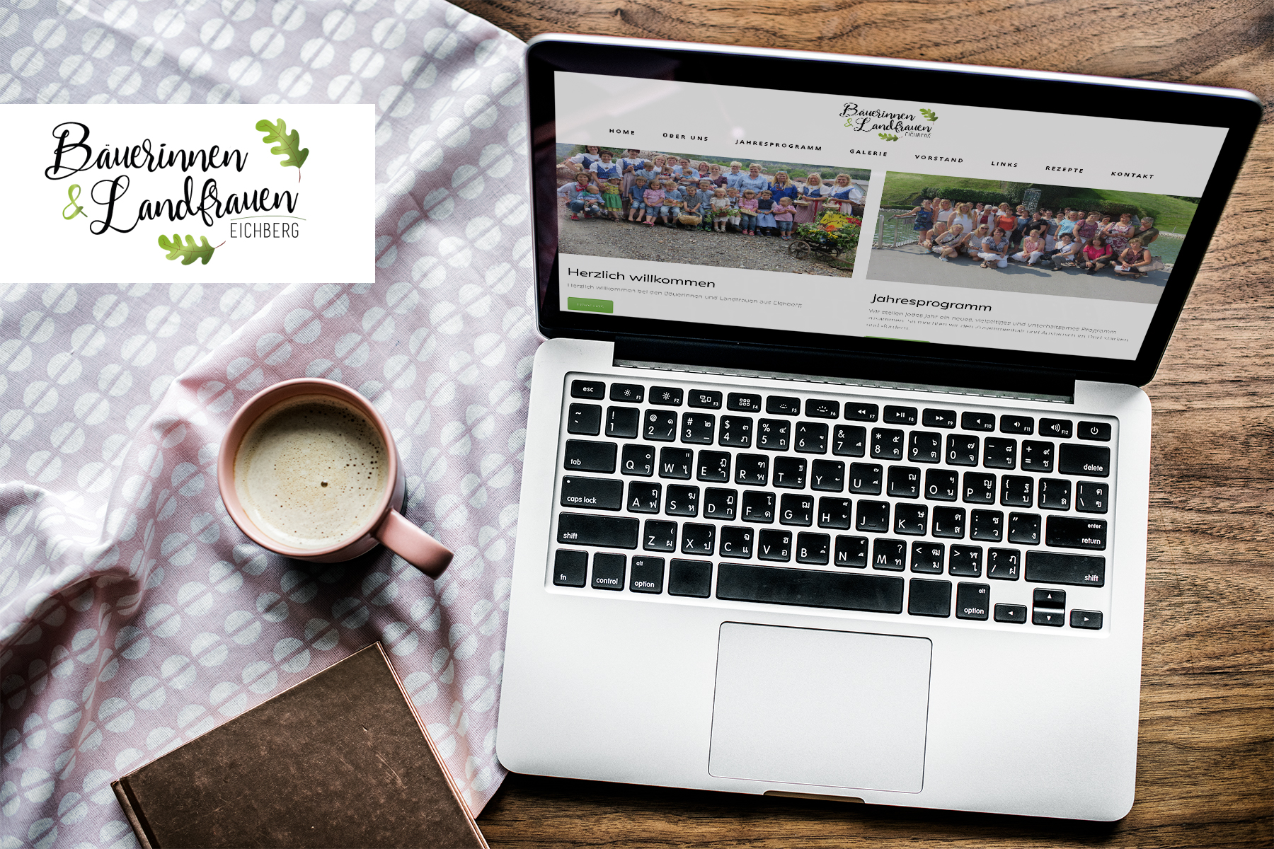 Webseite Bäuerinnen ud Landfrauen Eichberg = Website, Logos und Grafikdesign - So Wertvoll by Marlieke